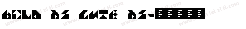 Bold As Cute As字体转换